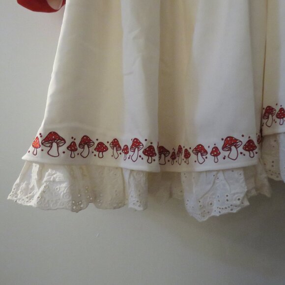 MOCHIPAN Amanita Long Mushroom Dress Whimsical Mushroomcore Coquette 4XL NWT - Picture 7 of 16